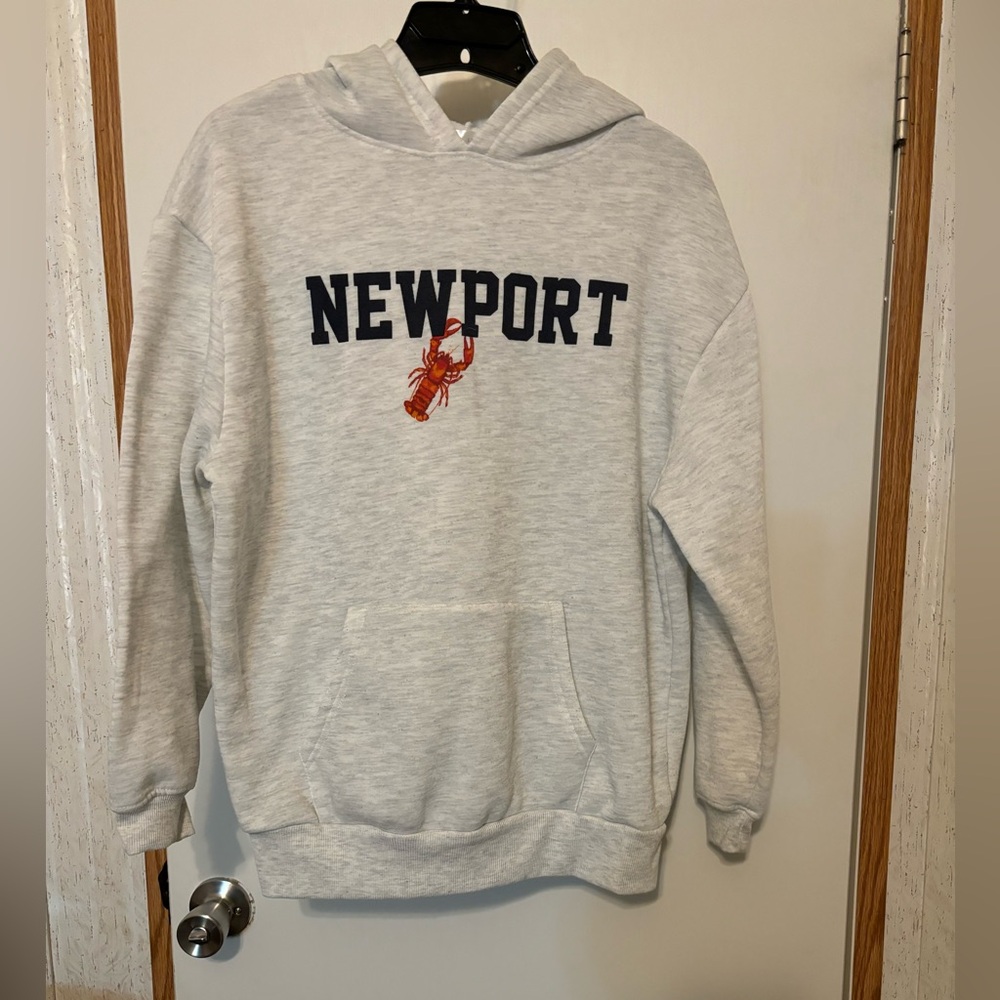 Newport Gray Hoodie Sweatshirt